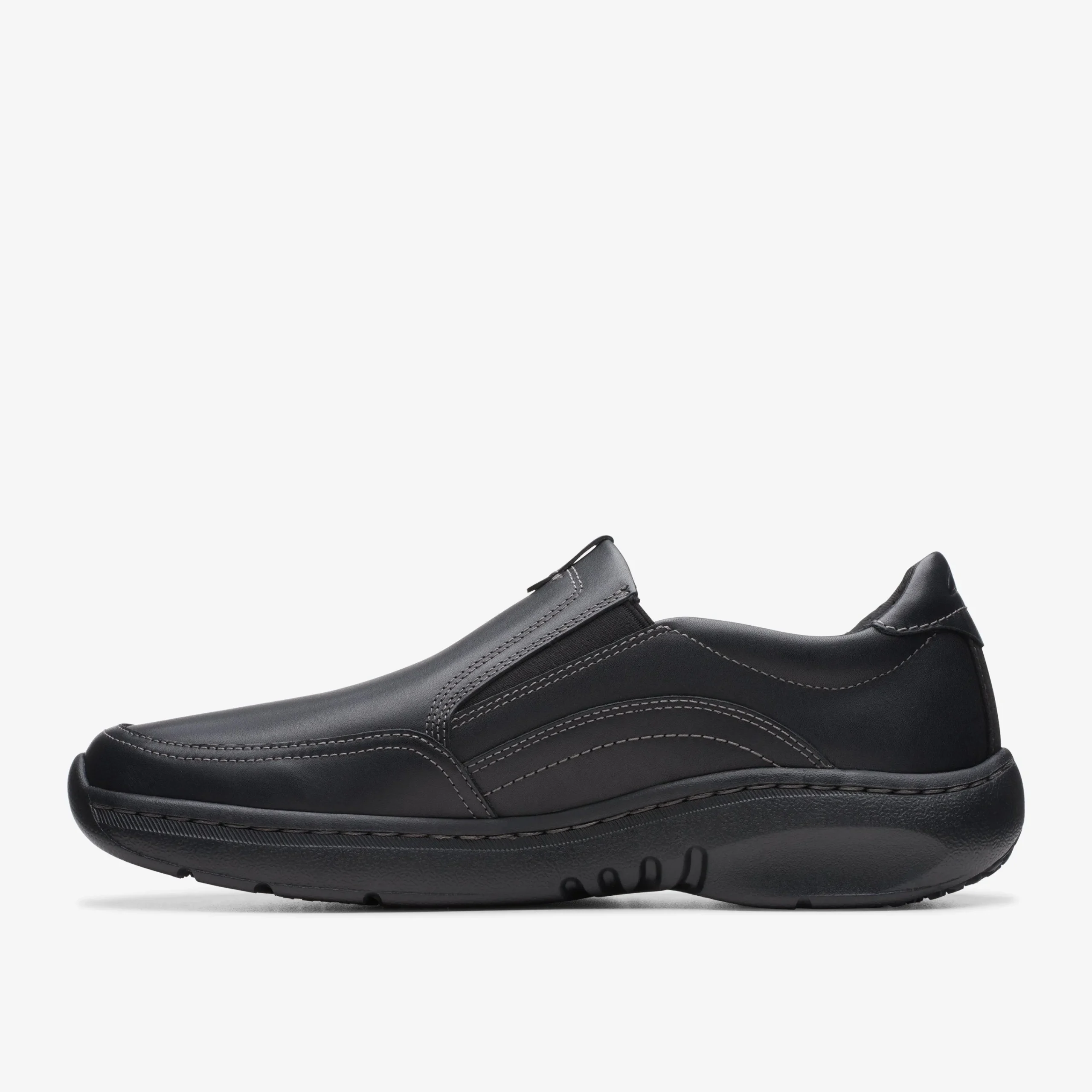 Clarks Pro Step Black Leather Flash Sale