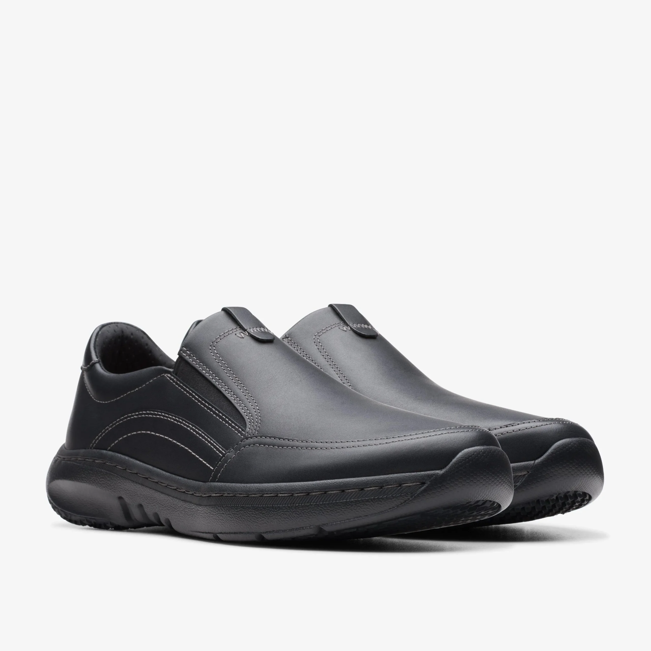 Clarks Pro Step Black Leather Flash Sale