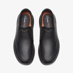 Clarks Pro Step Black Leather Flash Sale