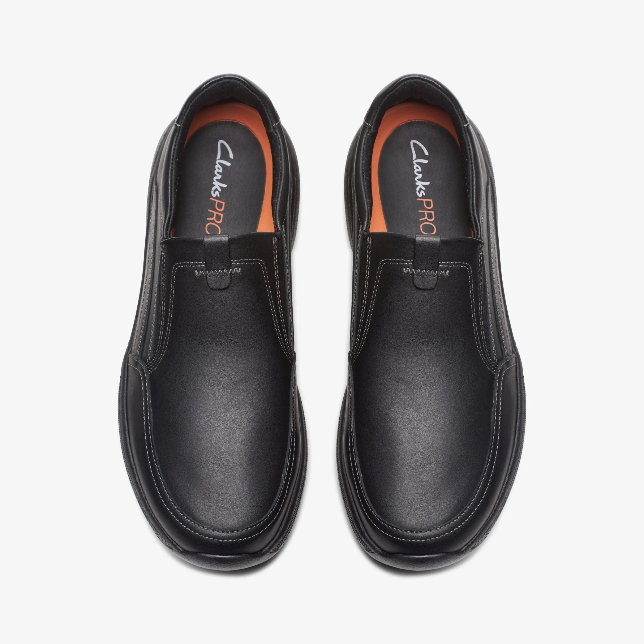 Clarks Pro Step Black Leather Flash Sale