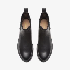 Clarks Cologne Arlo 2 Black Leather Flash Sale