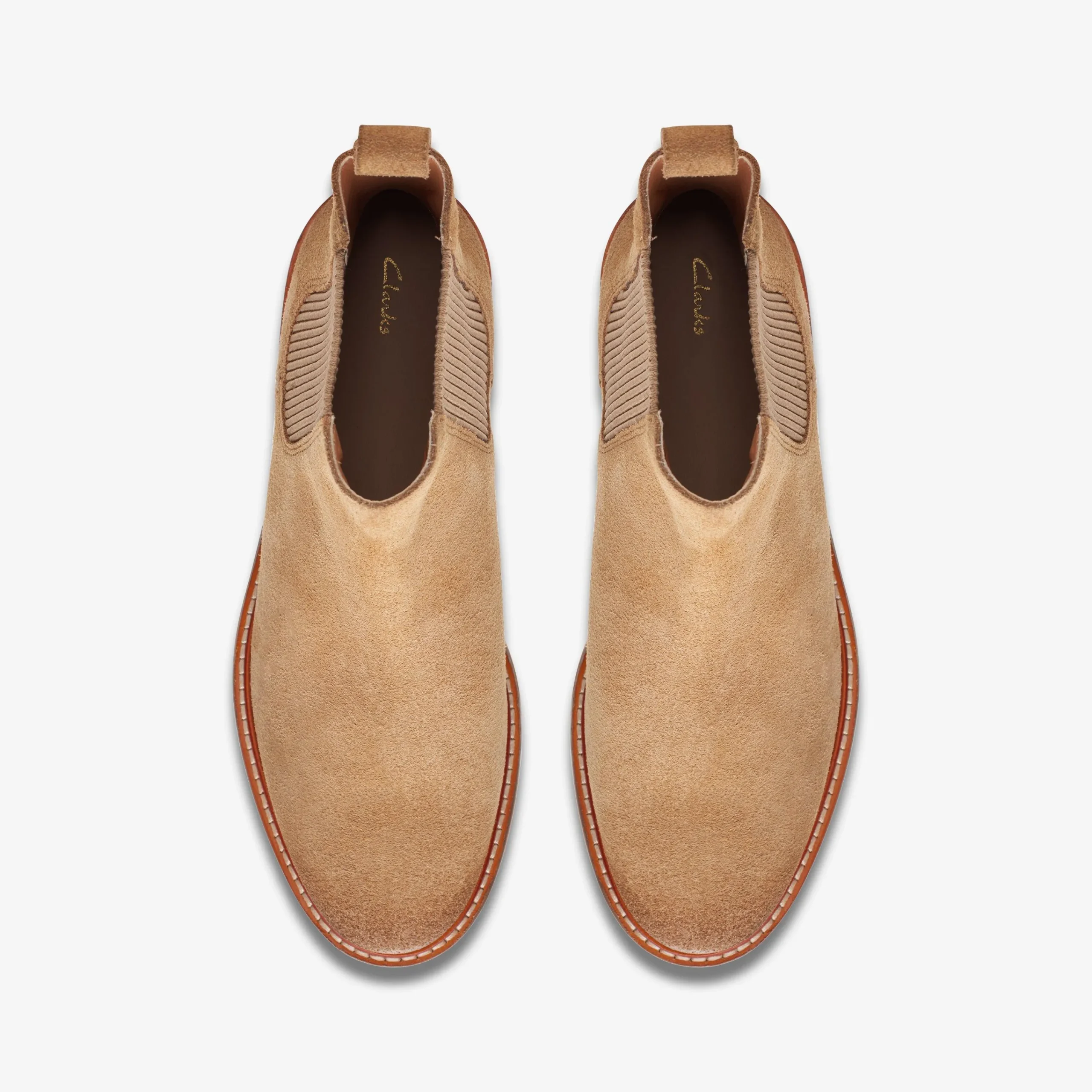 Clarks Cologne Arlo Light Tan Suede Hot