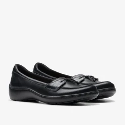 Clarks Cora Haley Black Leather Online