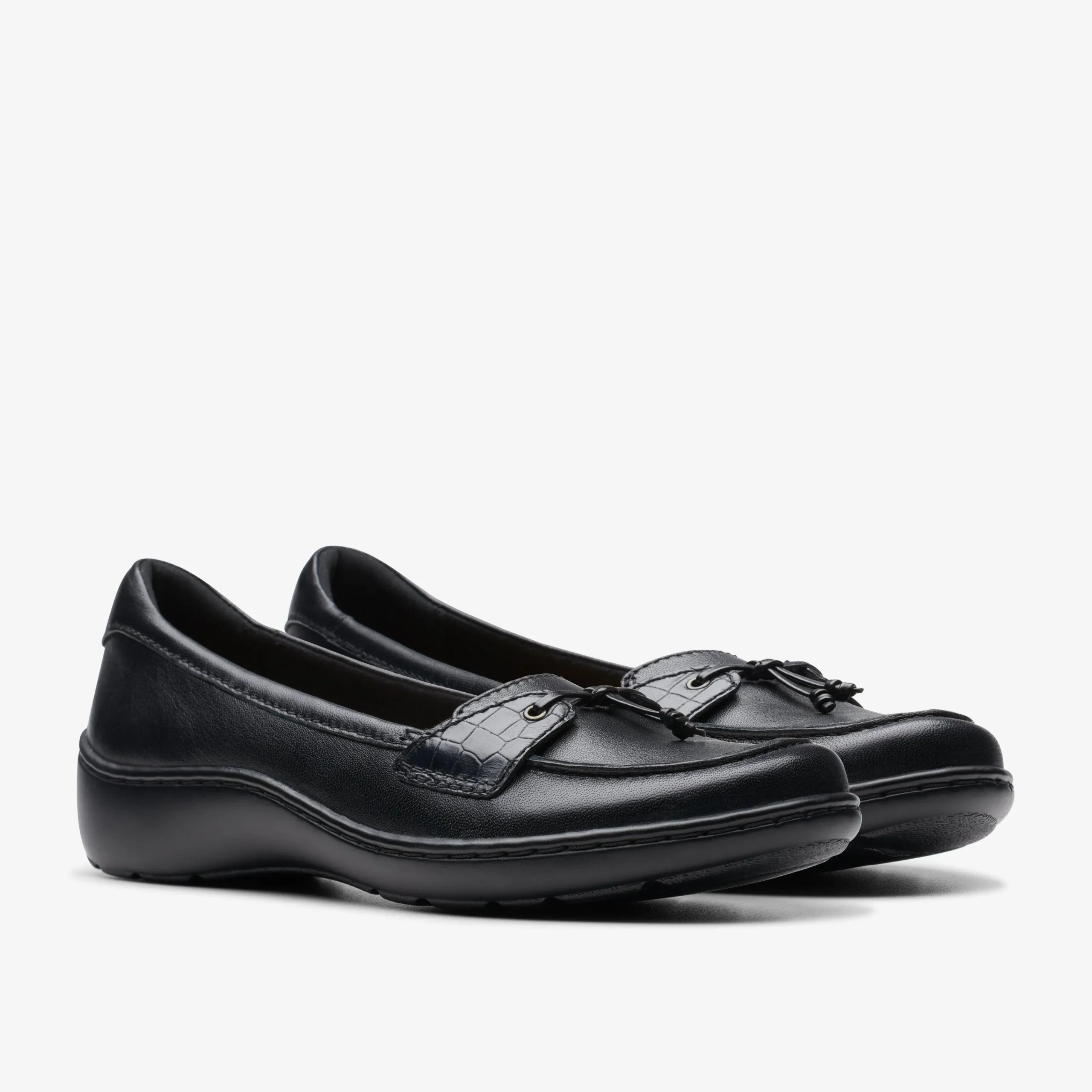 Clarks Cora Haley Black Leather Online