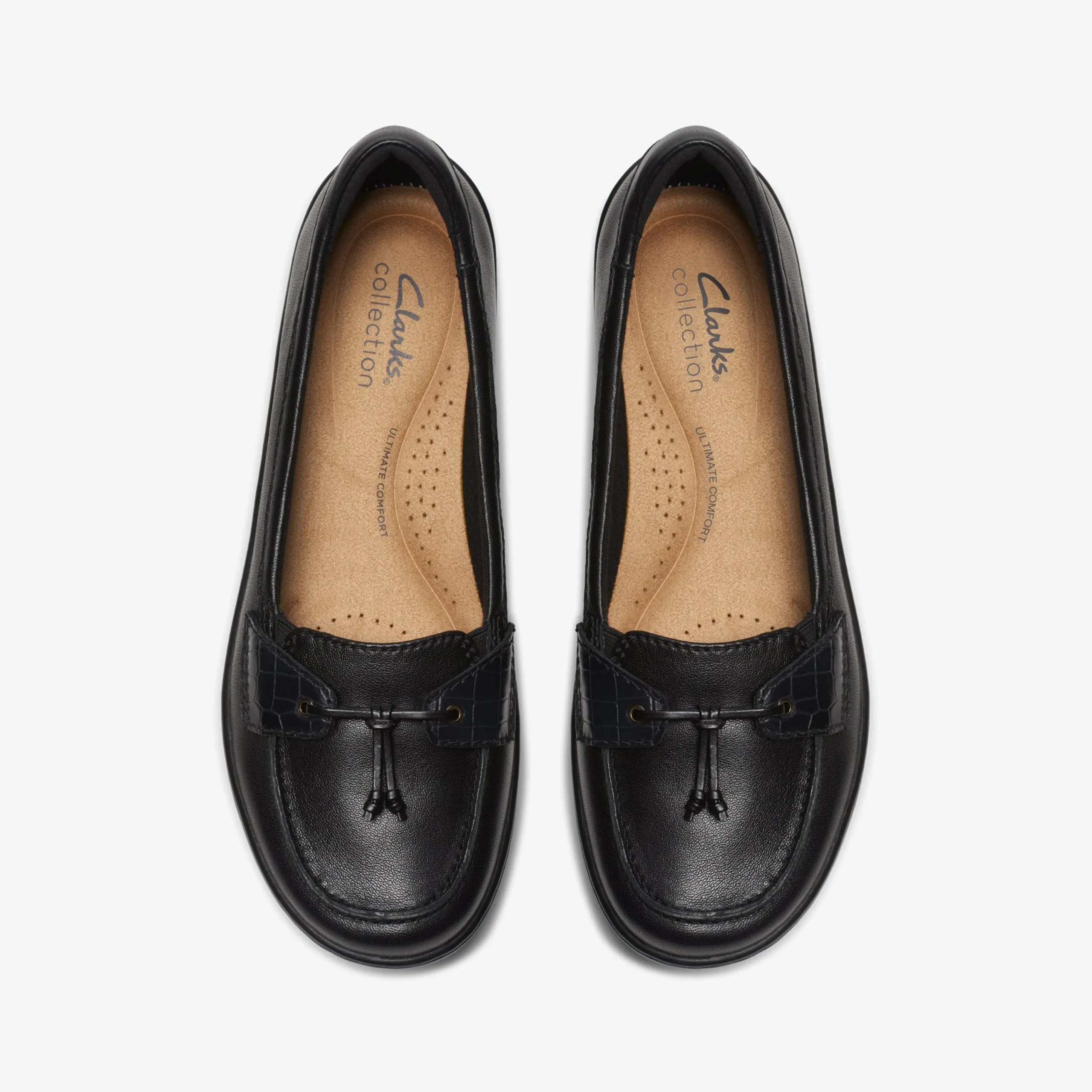 Clarks Cora Haley Black Leather Online