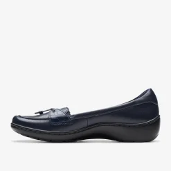 Clarks Cora Haley Navy Leather Cheap