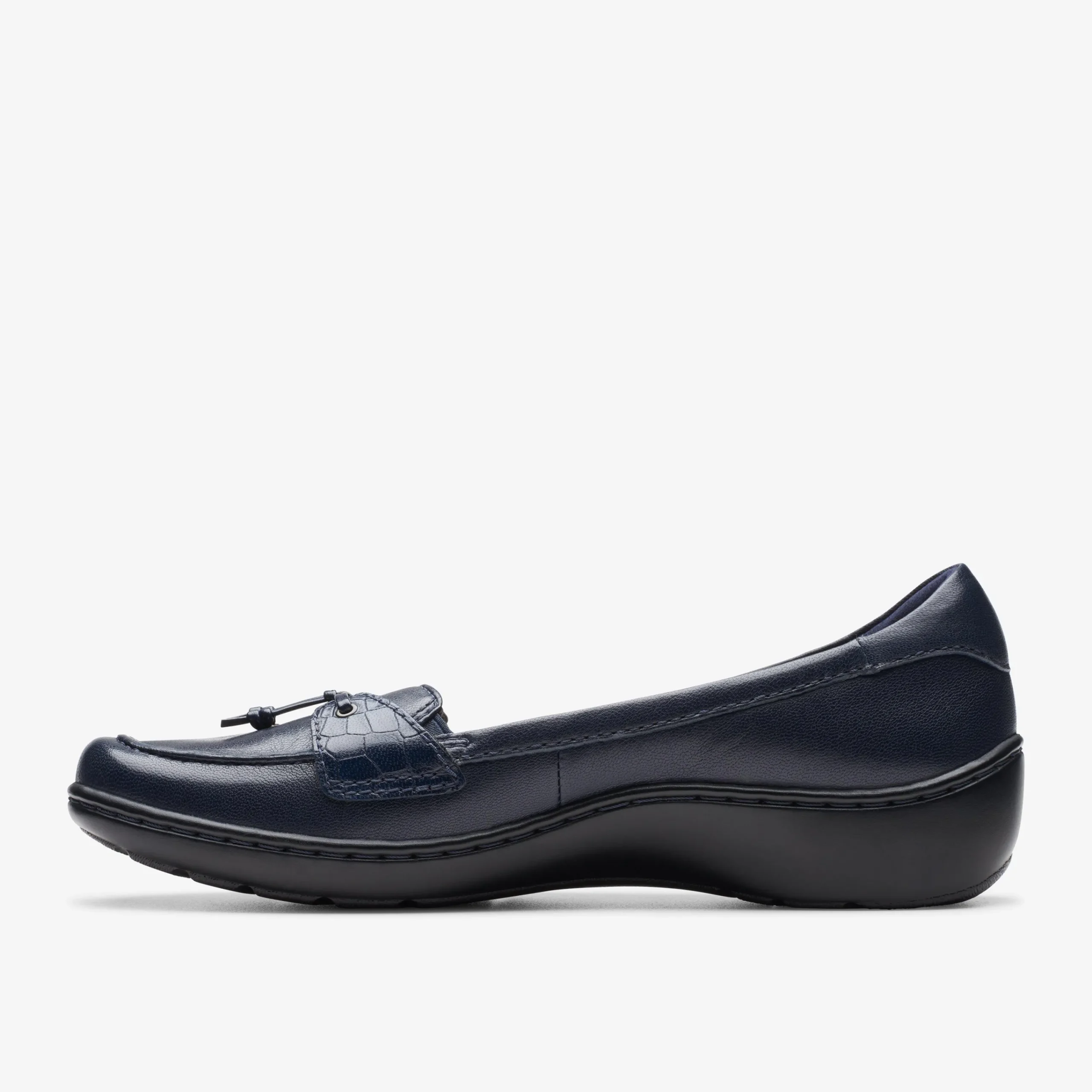 Clarks Cora Haley Navy Leather Cheap