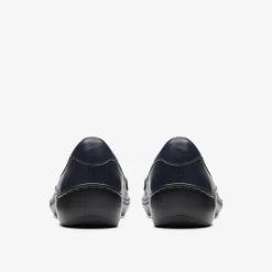Clarks Cora Haley Navy Leather Cheap
