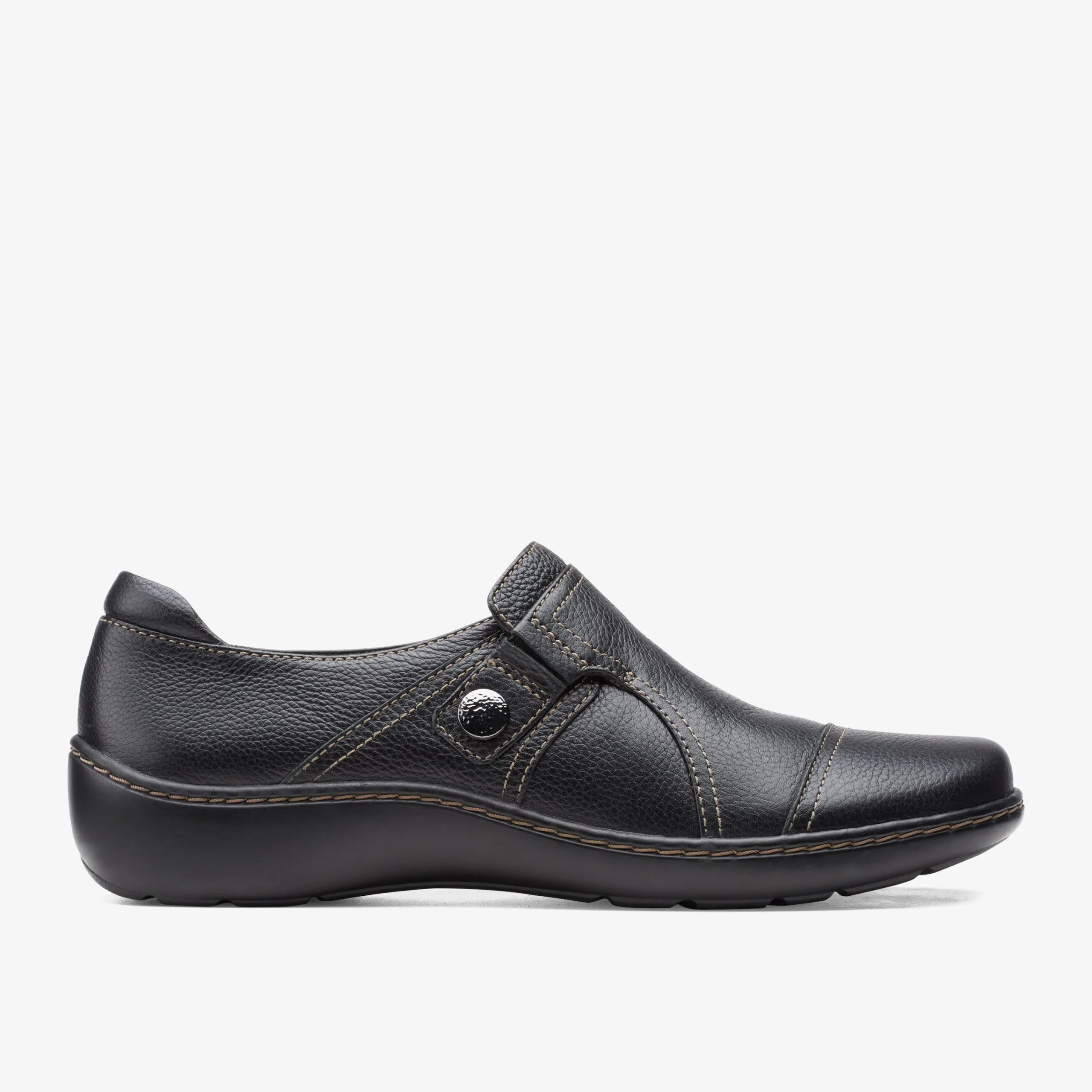 Clarks Cora Poppy Black Tumbled Fashion