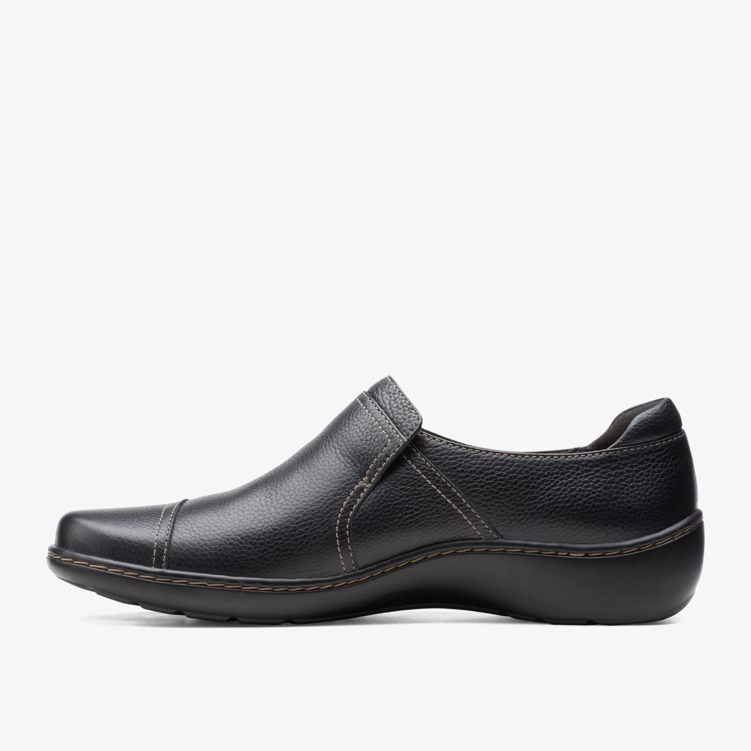 Clarks Cora Poppy Black Tumbled Fashion