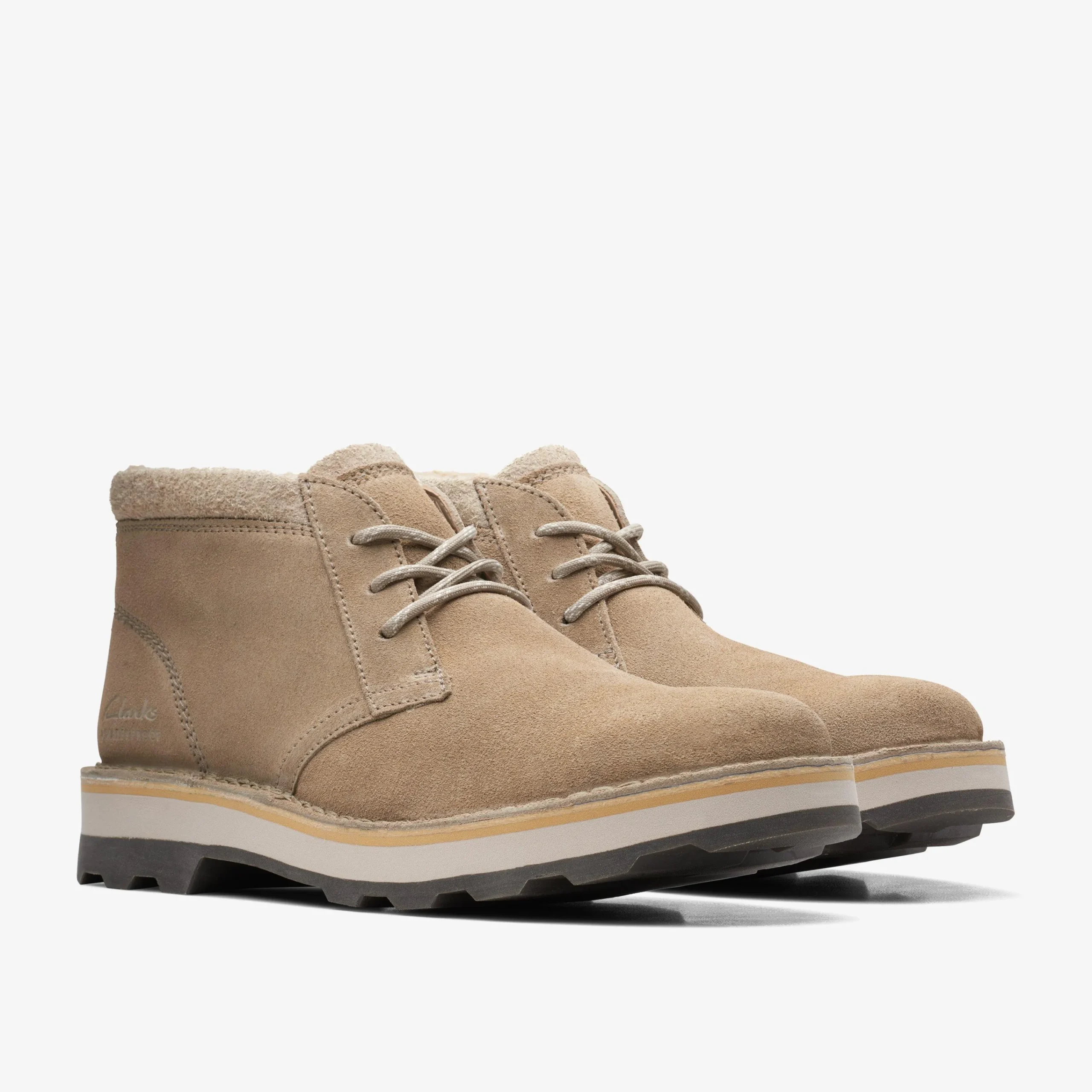 Clarks Corston DB Waterproof Sand Warmlined Store