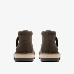 Clarks Corston Wally Waterproof Olive Leather Cheap