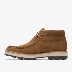 Clarks Corston Wally Waterproof Dark Sand Warmlined Fashion
