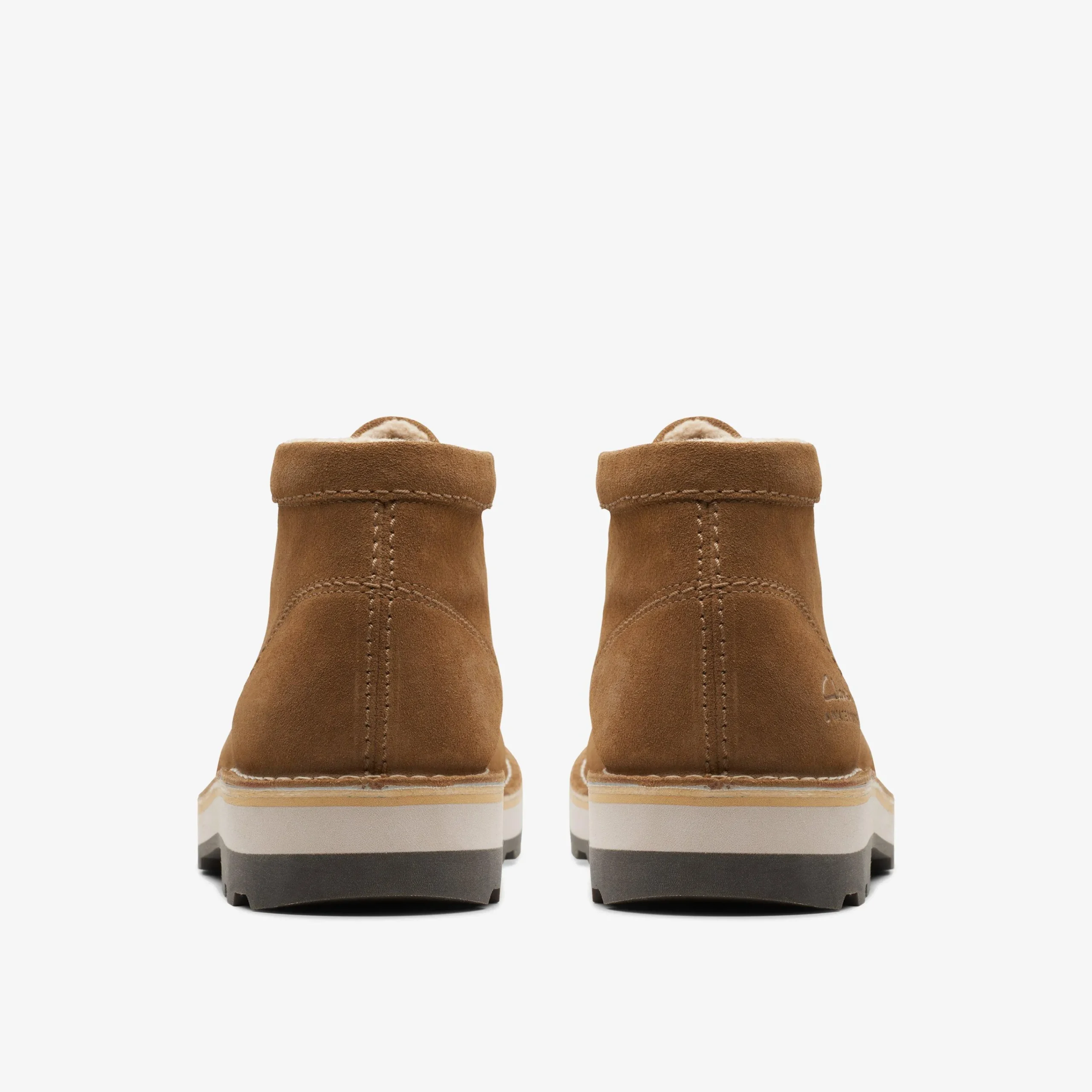 Clarks Corston Wally Waterproof Dark Sand Warmlined Fashion