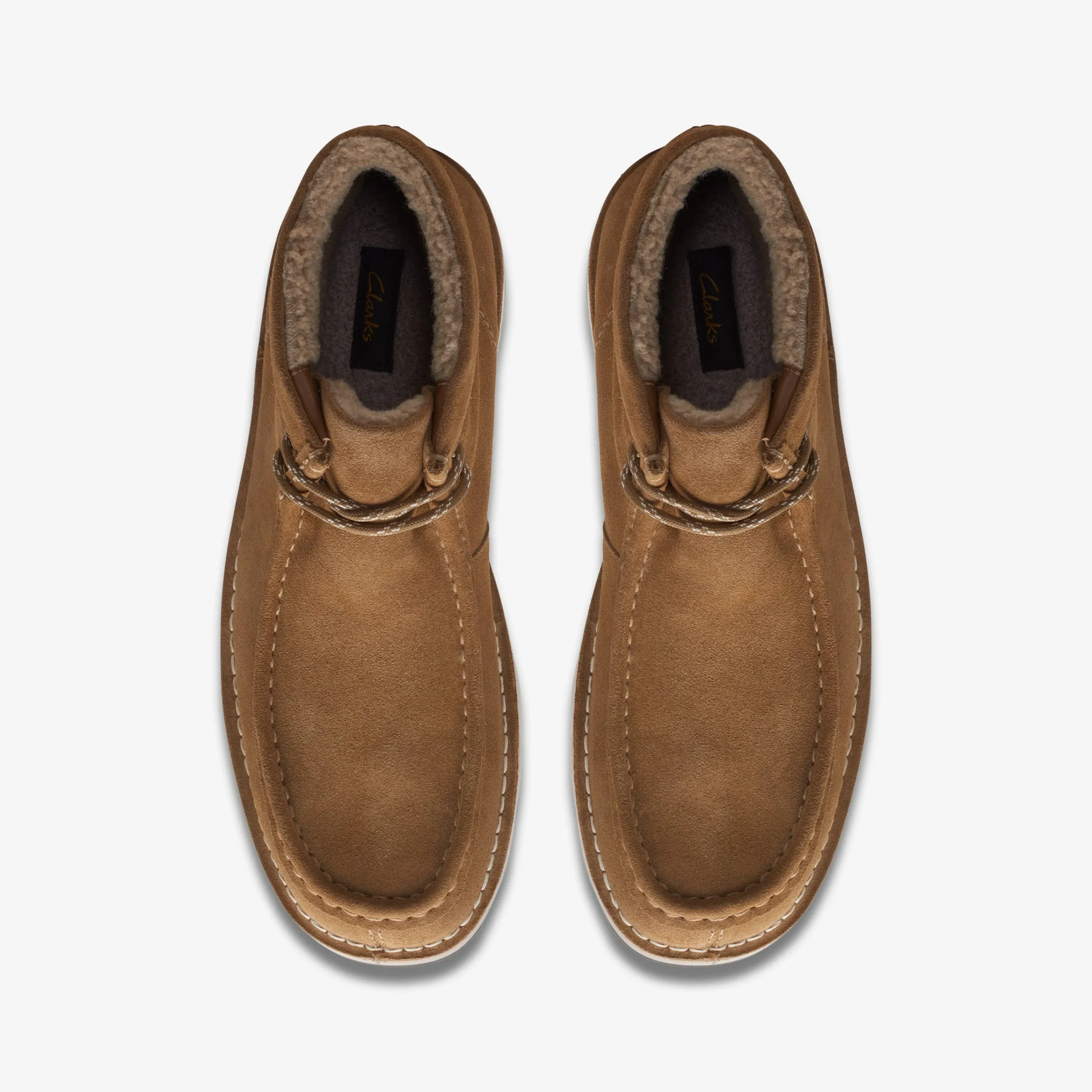 Clarks Corston Wally Waterproof Dark Sand Warmlined Fashion
