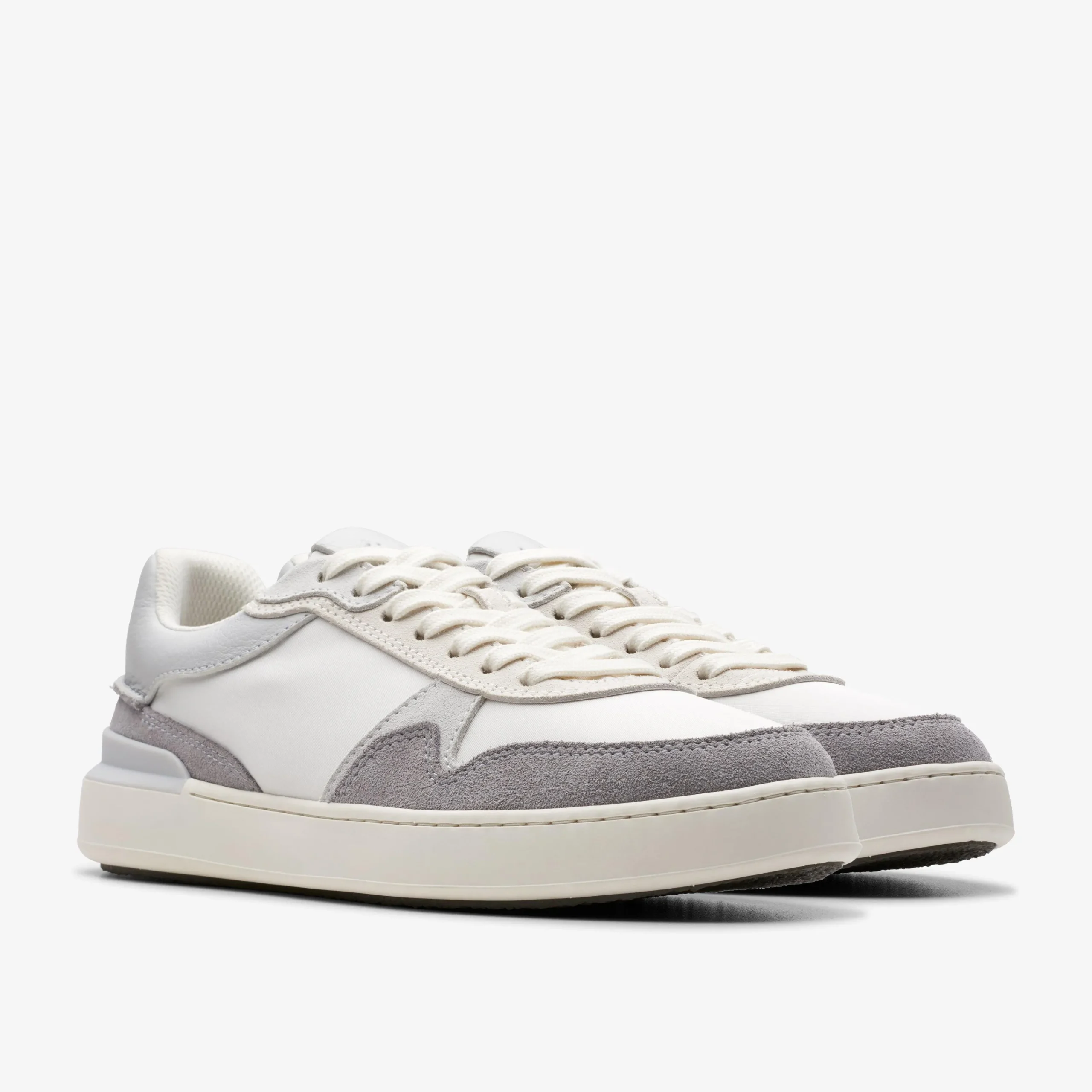 Clarks Court Lite Race Light Grey Combination Best