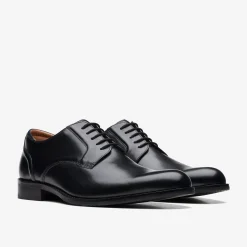 Clarks Craft Arlo Lace Black Leather Discount