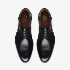 Clarks Craft Arlo Lace Black Leather Discount