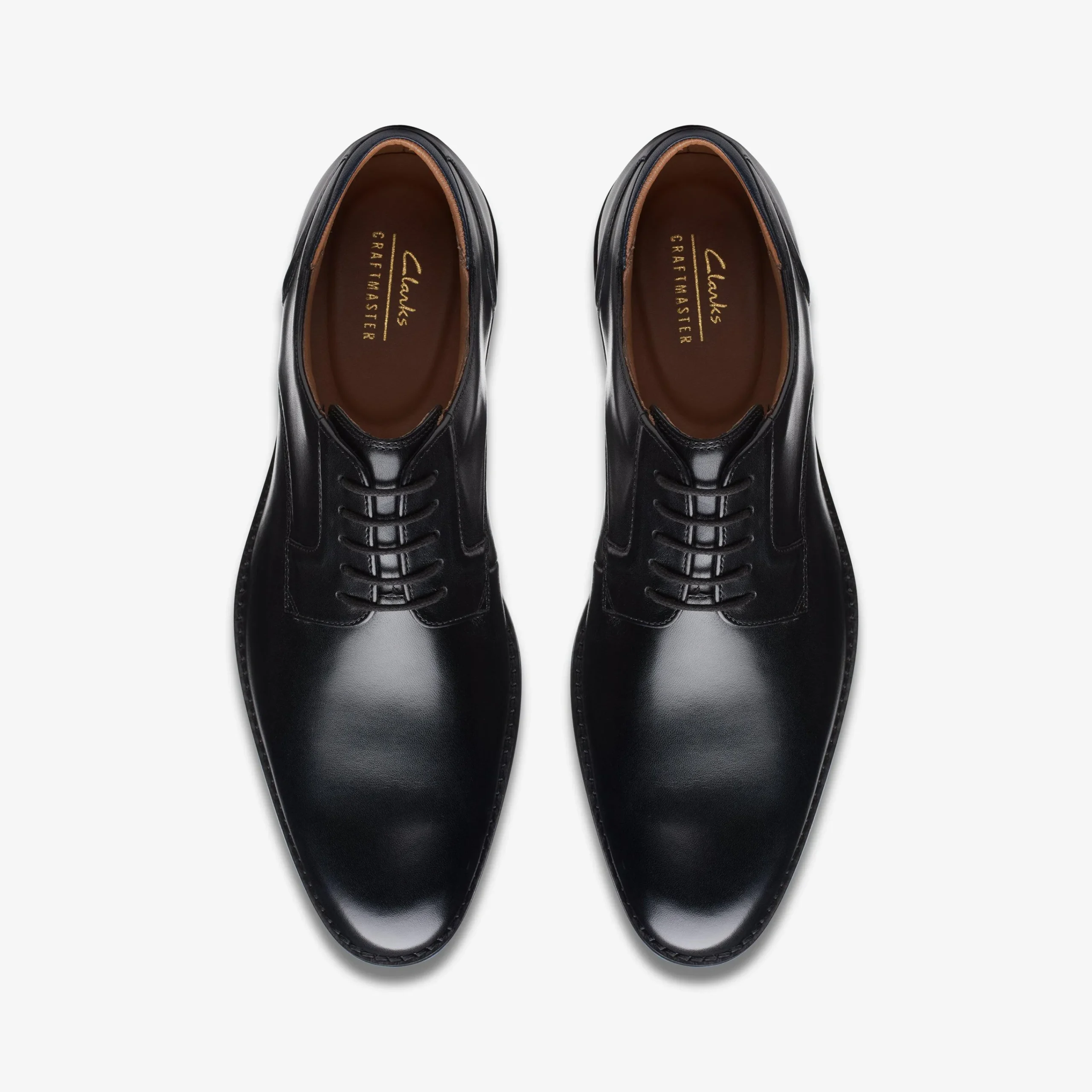 Clarks Craft Arlo Lace Black Leather Discount