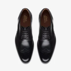 Clarks Craft Arlo Limit Black Leather Cheap