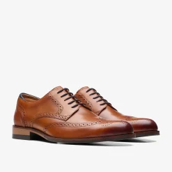 Clarks Craft Arlo Limit Tan Leather Hot