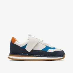 Clarks Craft Run Tor Kid Navy Combination Outlet