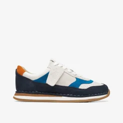Clarks Craft Run Tor Older Navy Combination New