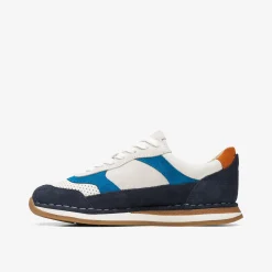 Clarks Craft Run Tor Older Navy Combination New
