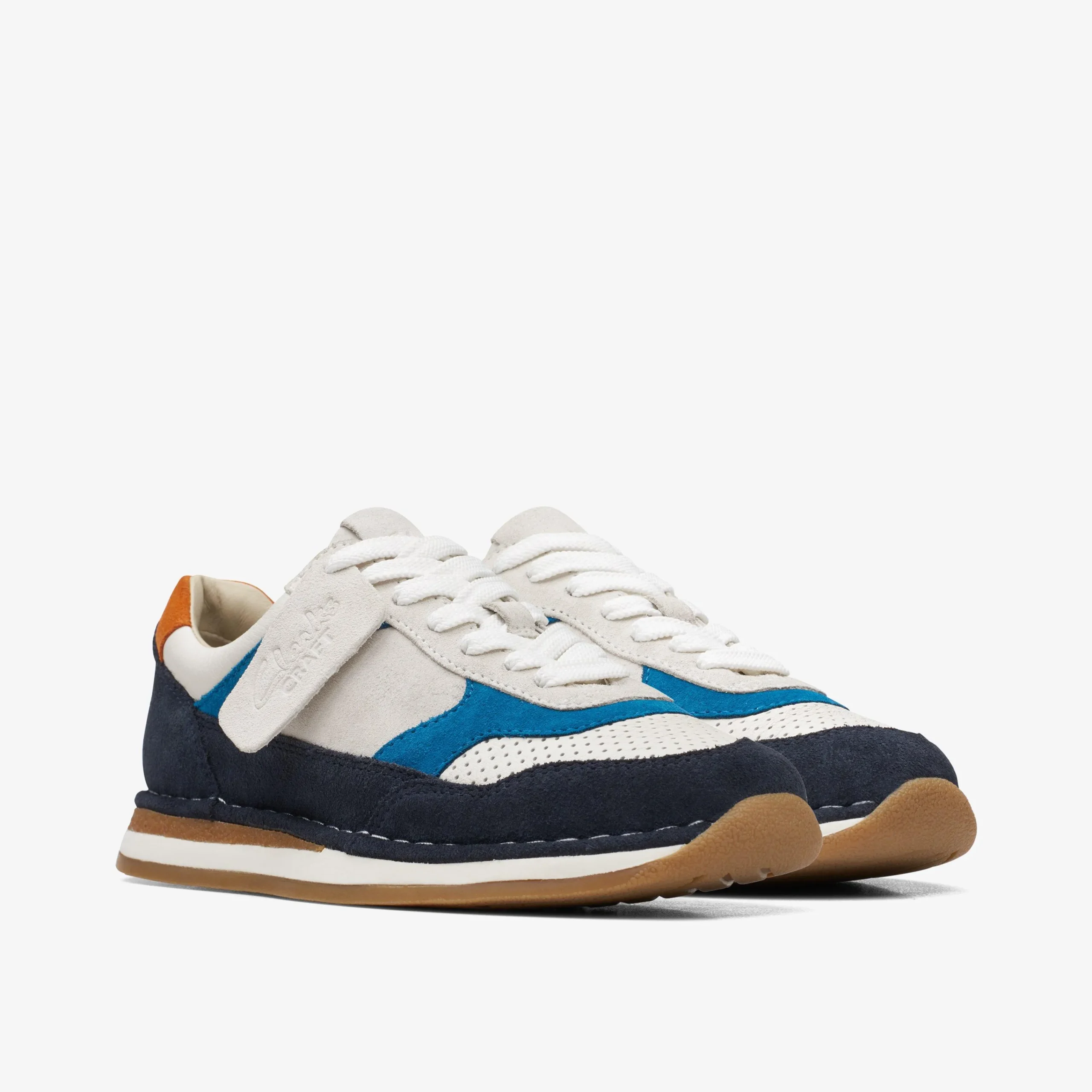 Clarks Craft Run Tor Older Navy Combination New
