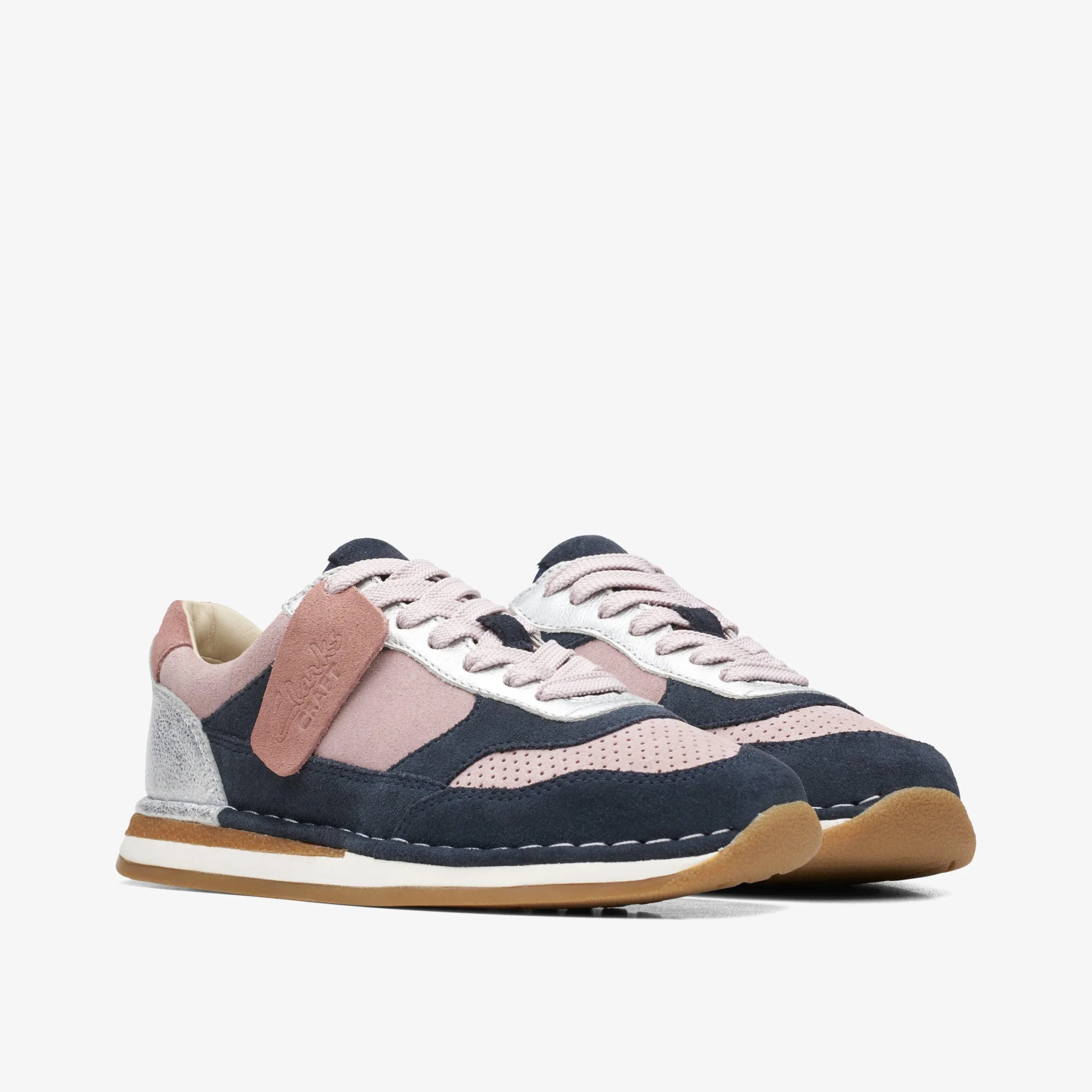 Clarks Craft Run Tor Older Pink Combination New