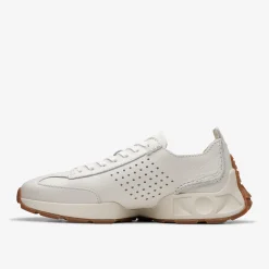 Clarks Craft Speed Off White Leather Clearance