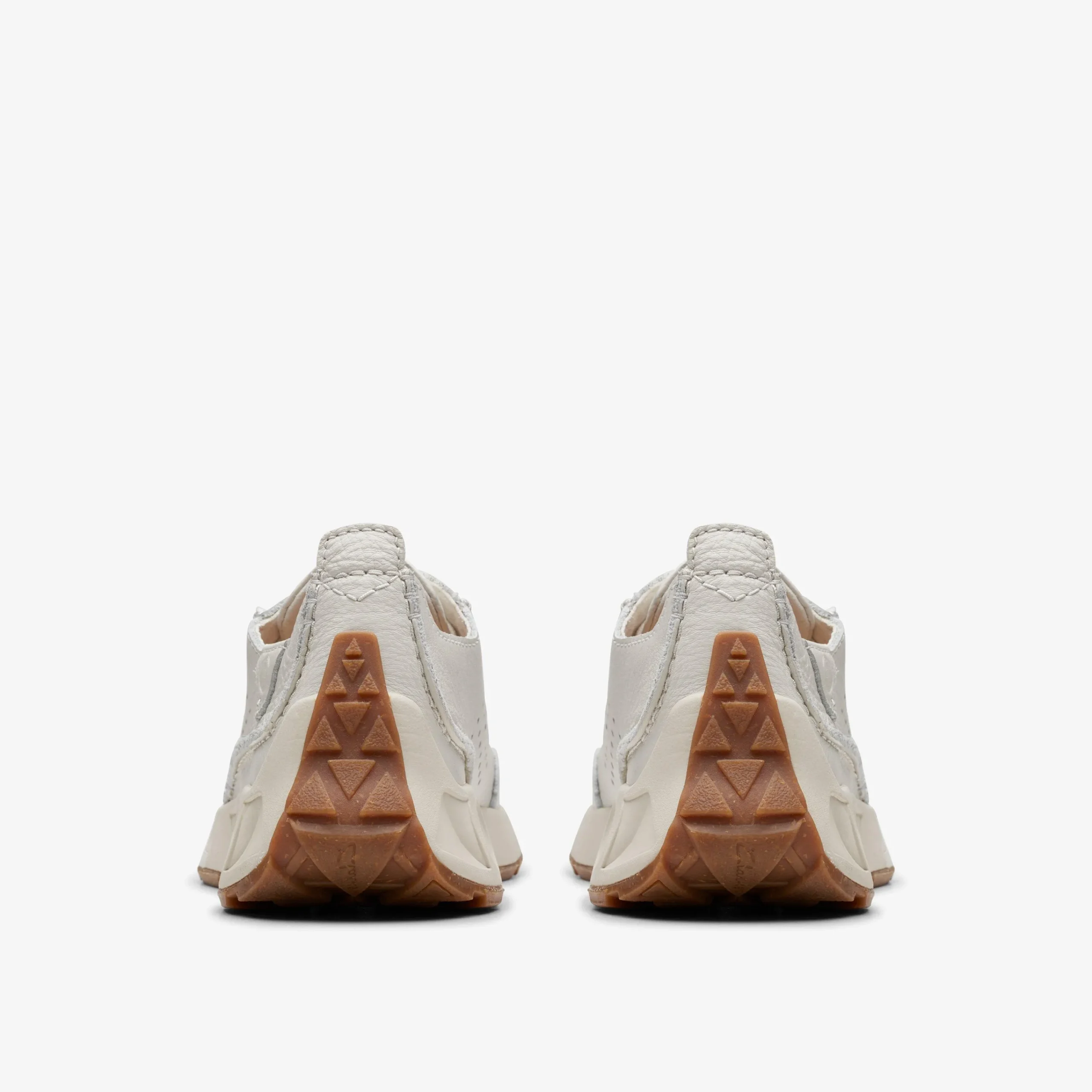Clarks Craft Speed Off White Leather Clearance