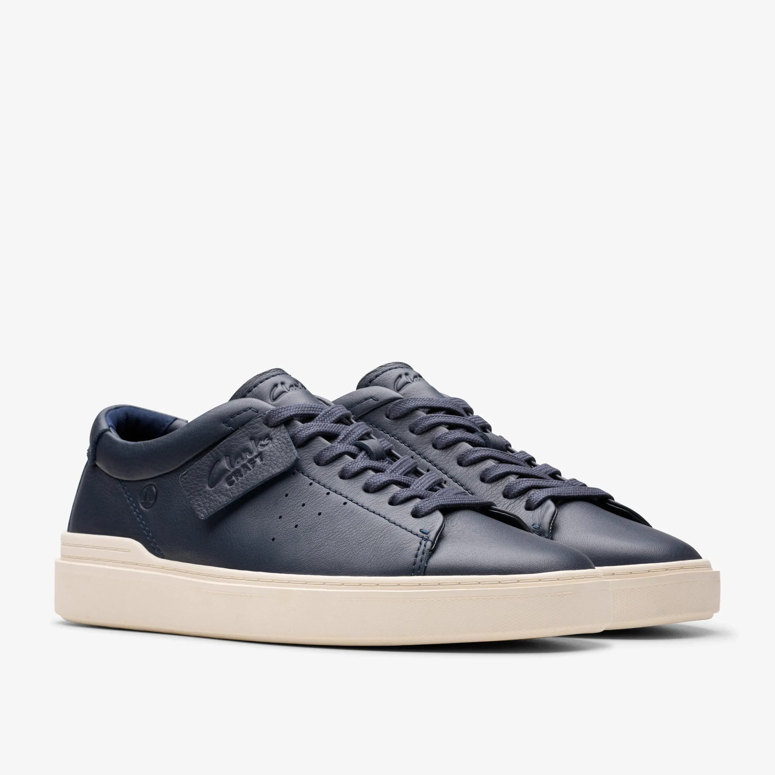 Clarks Craft Swift Navy Leather Discount