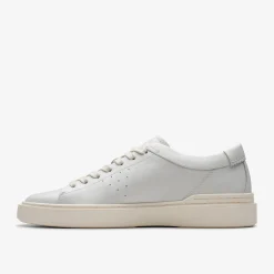 Clarks Craft Swift White Leather Cheap