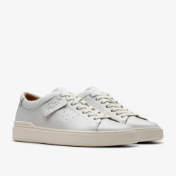 Clarks Craft Swift White Leather Cheap