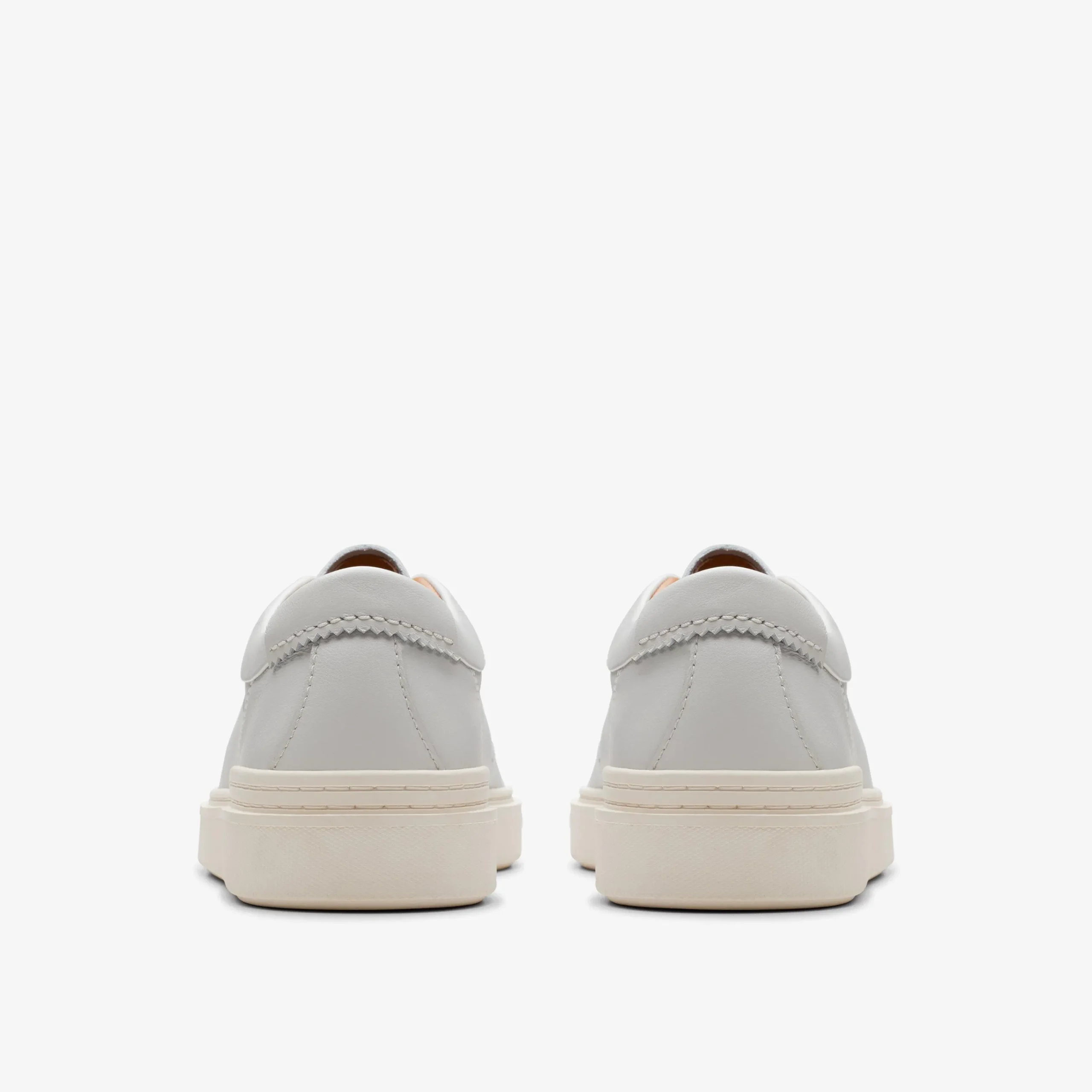 Clarks Craft Swift White Leather Cheap