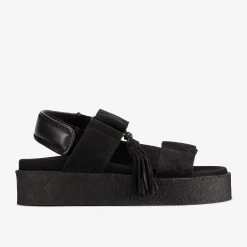 Clarks Crepe Sandal Black Flash Sale