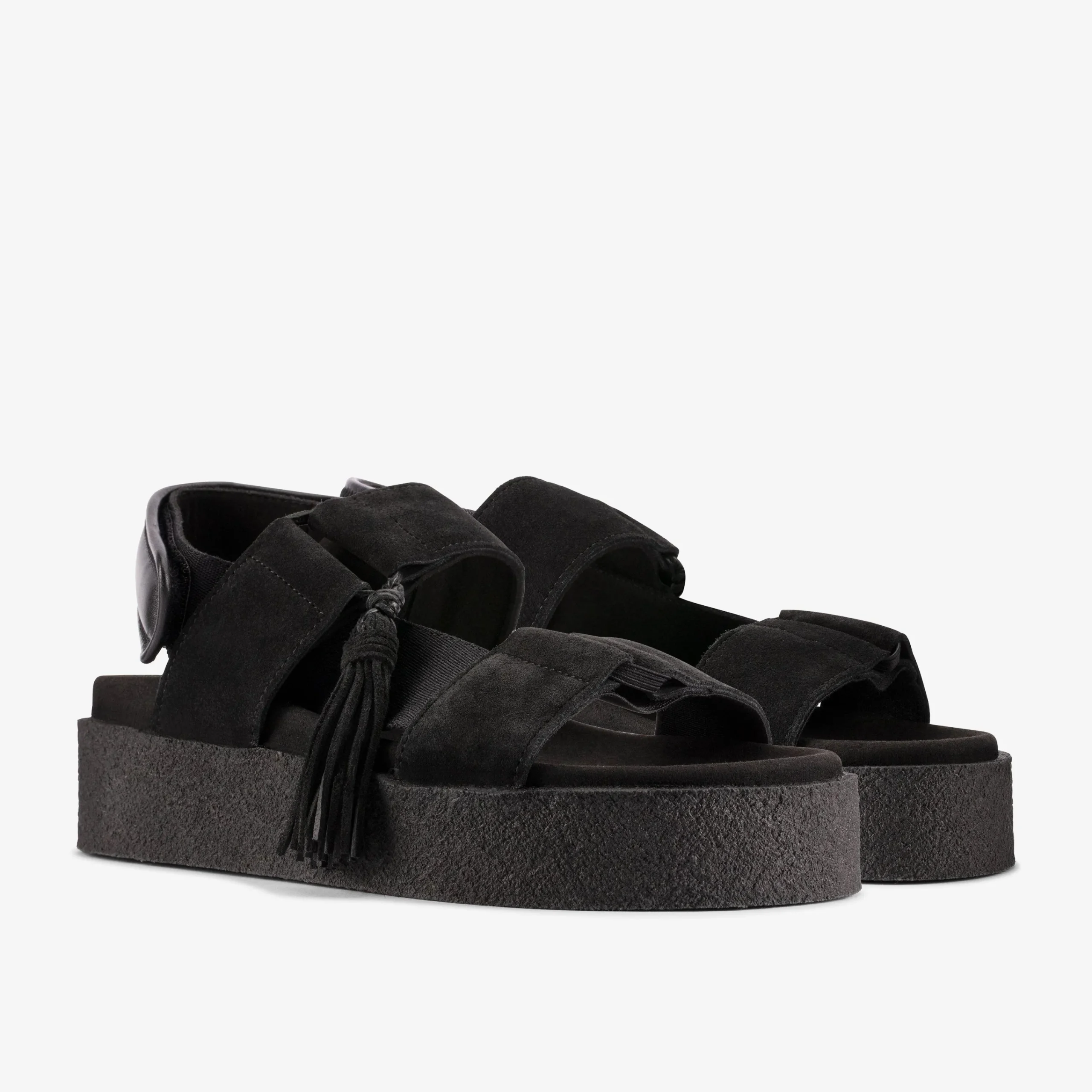 Clarks Crepe Sandal Black Flash Sale