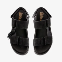 Clarks Crepe Sandal Black Flash Sale