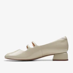 Clarks Daiss 30 Shine Ivory Patent Flash Sale