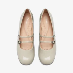Clarks Daiss 30 Shine Ivory Patent Flash Sale