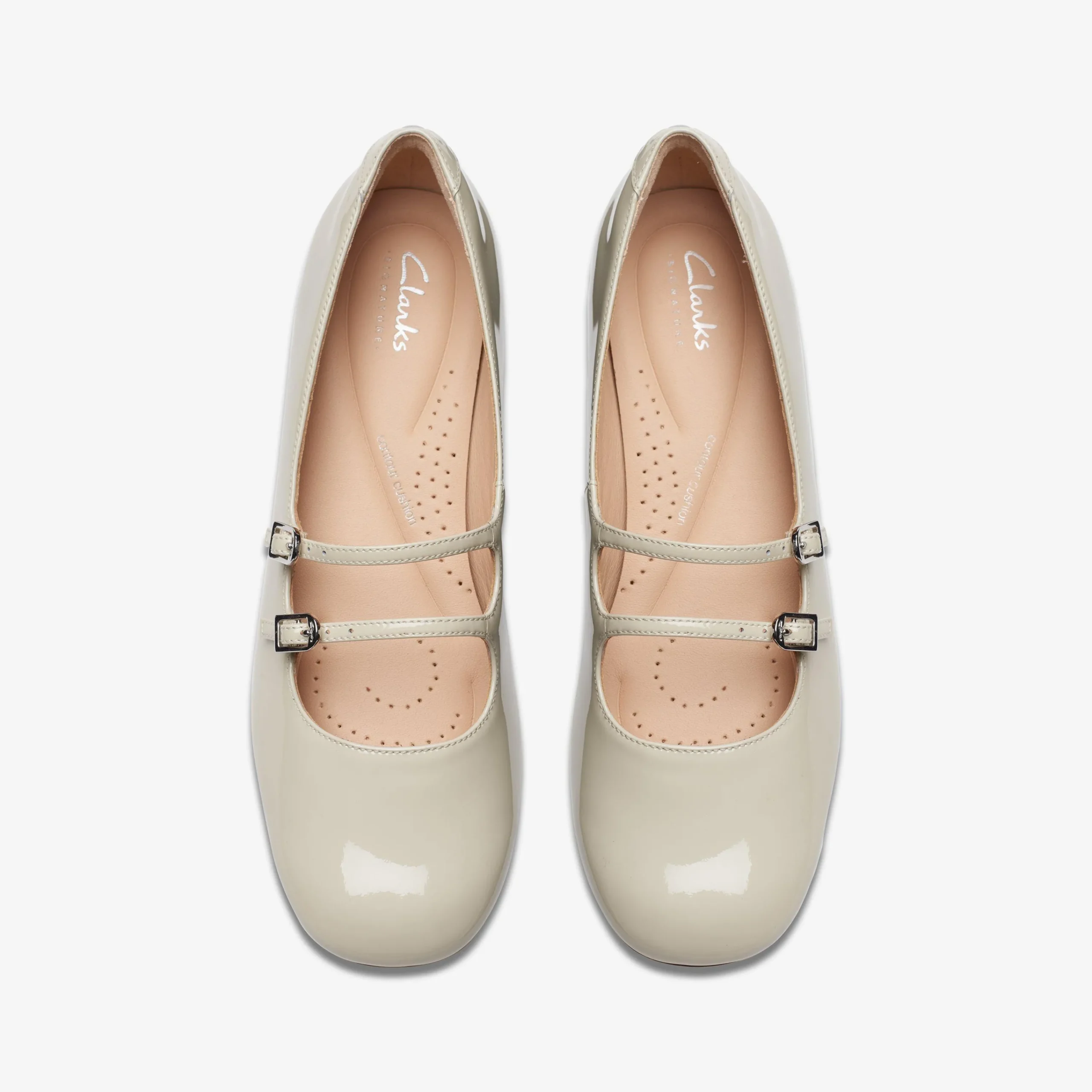 Clarks Daiss 30 Shine Ivory Patent Flash Sale