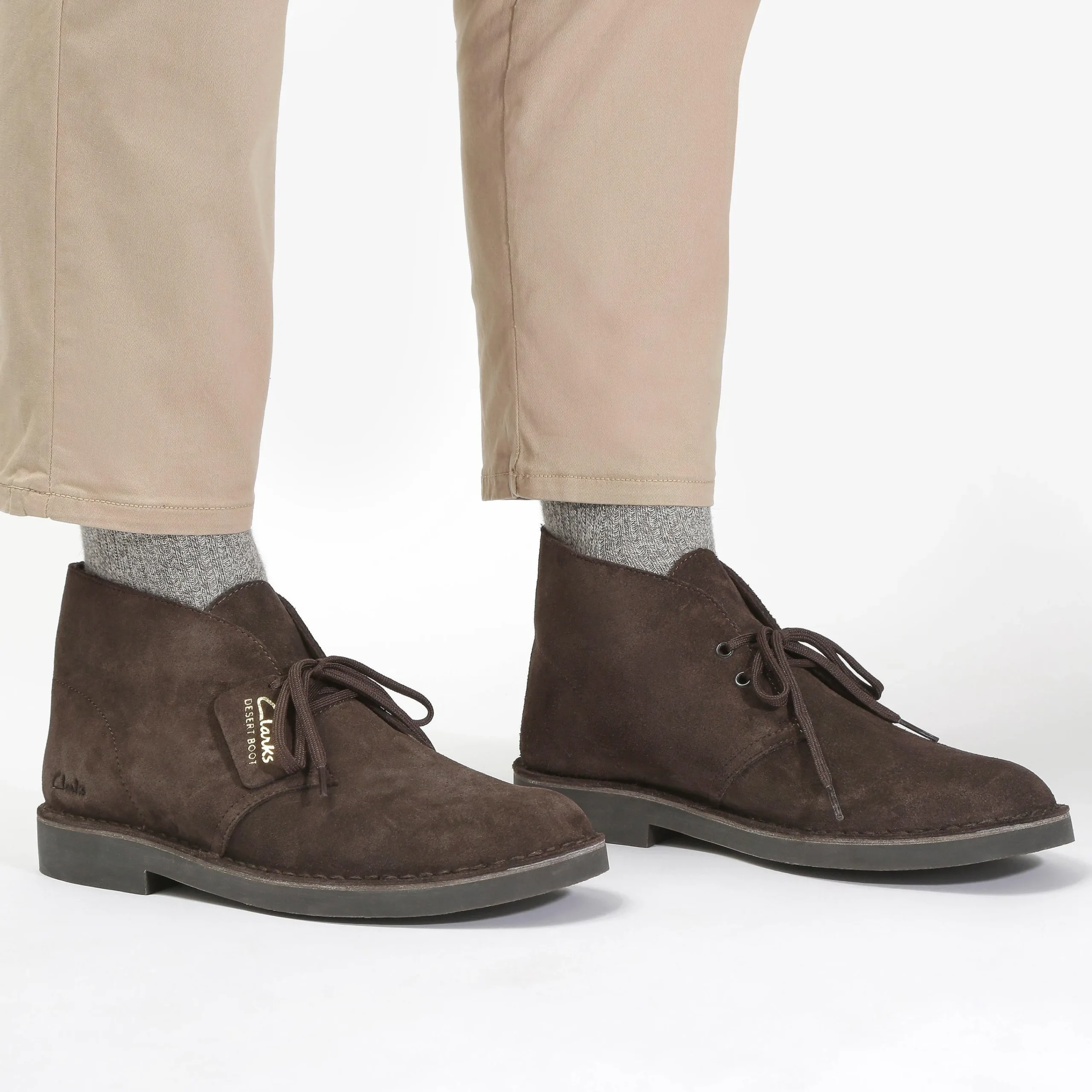 Clarks Desert Boot Evo Dark Brown Suede Fashion