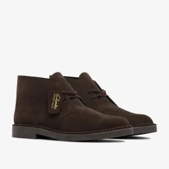Clarks Desert Boot Evo Dark Brown Suede Fashion