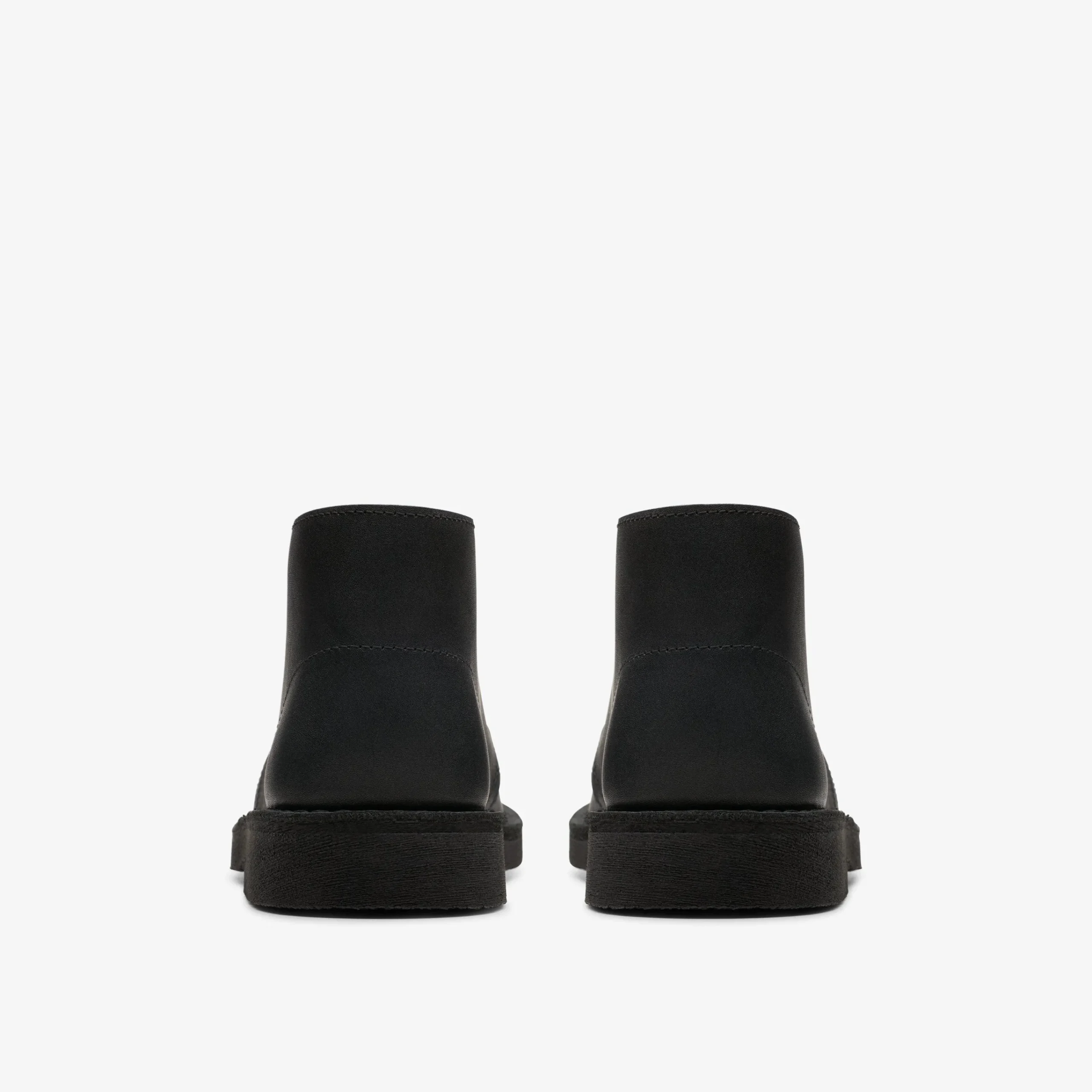 Clarks Desert Boot Older Black Leather Cheap