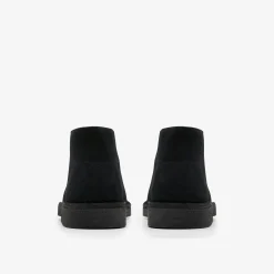 Clarks Desert Boot Older Black Suede Fashion