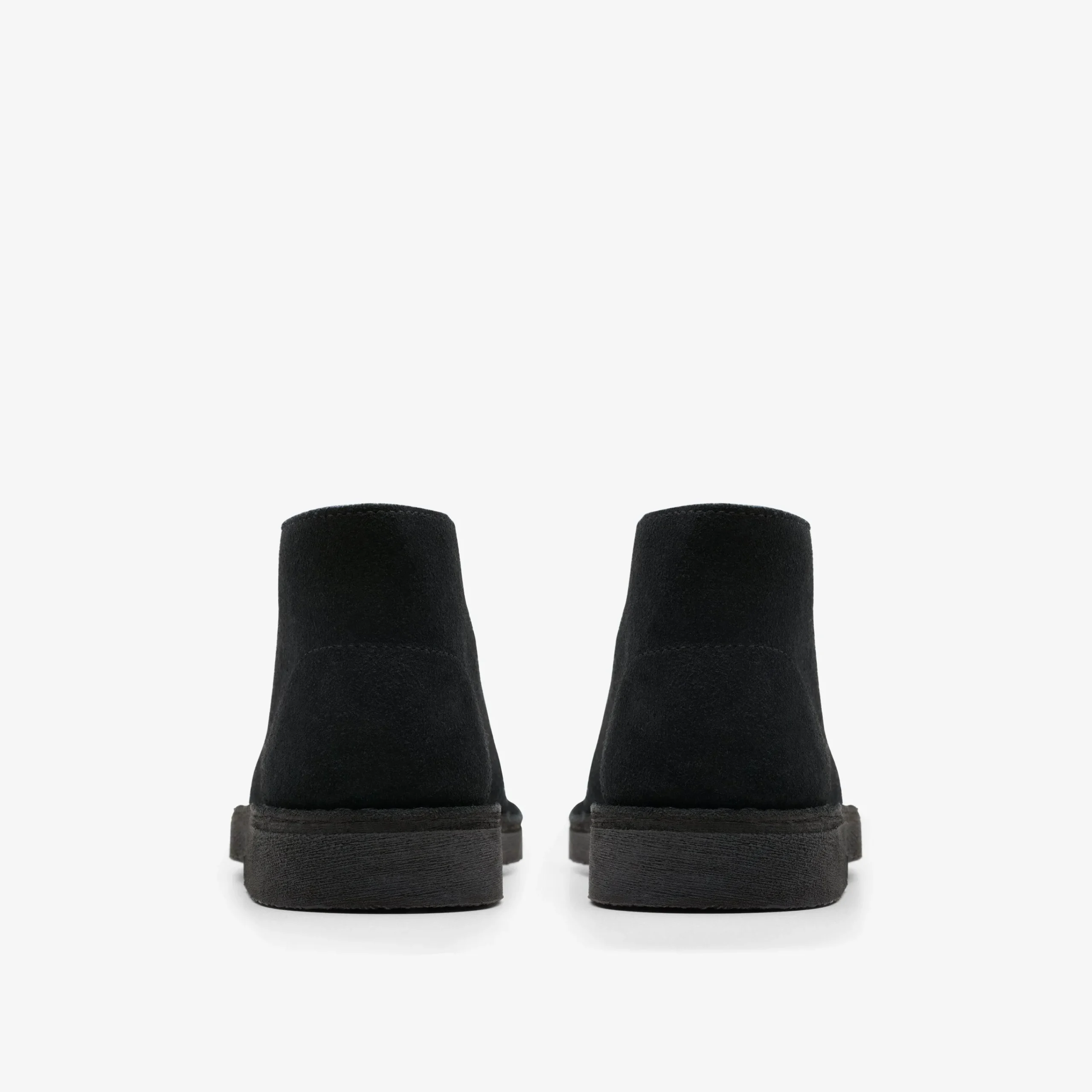 Clarks Desert Boot Older Black Suede Fashion