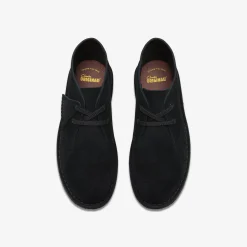 Clarks Desert Boot Older Black Suede Fashion