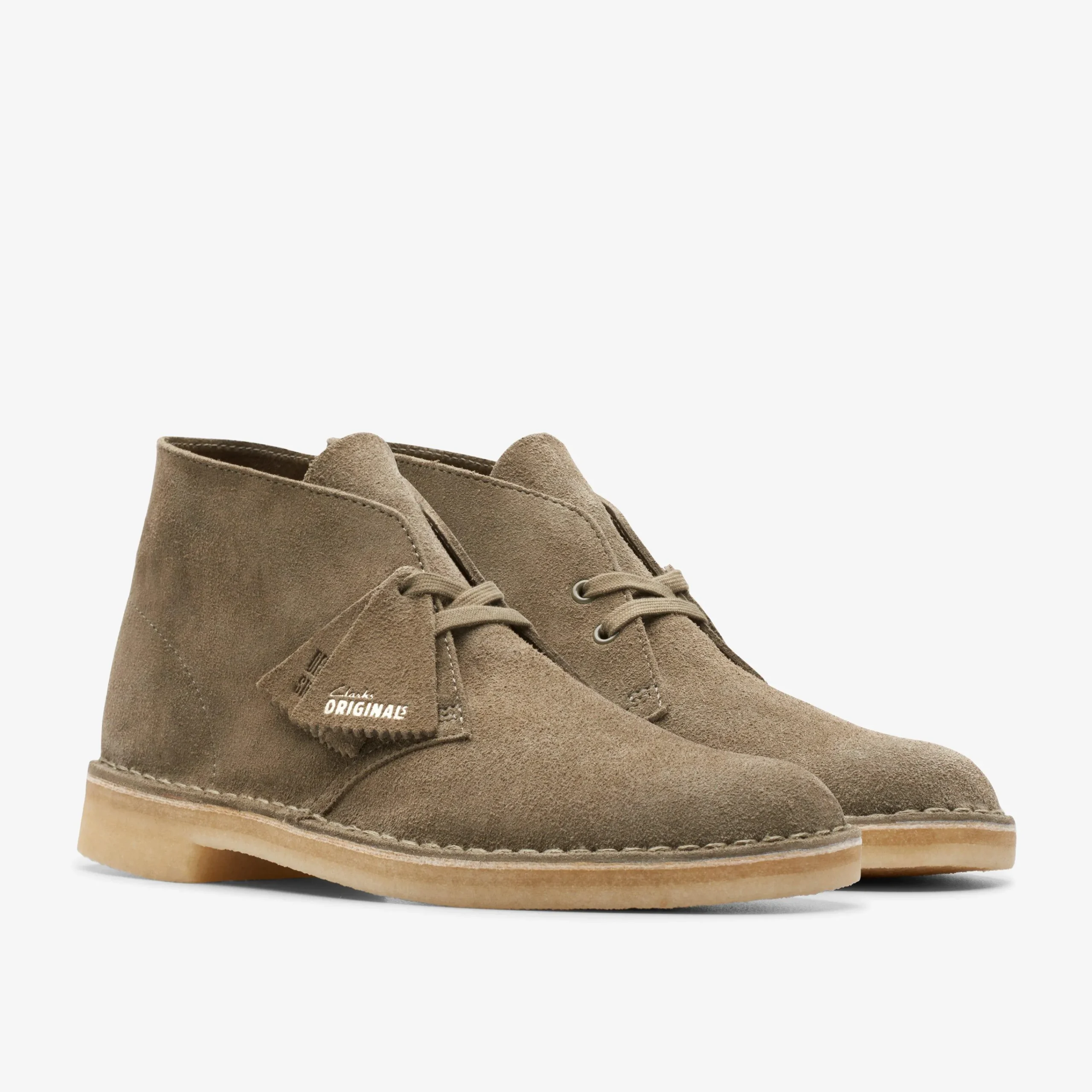 Clarks Desert Boot Pale Khaki Suede New