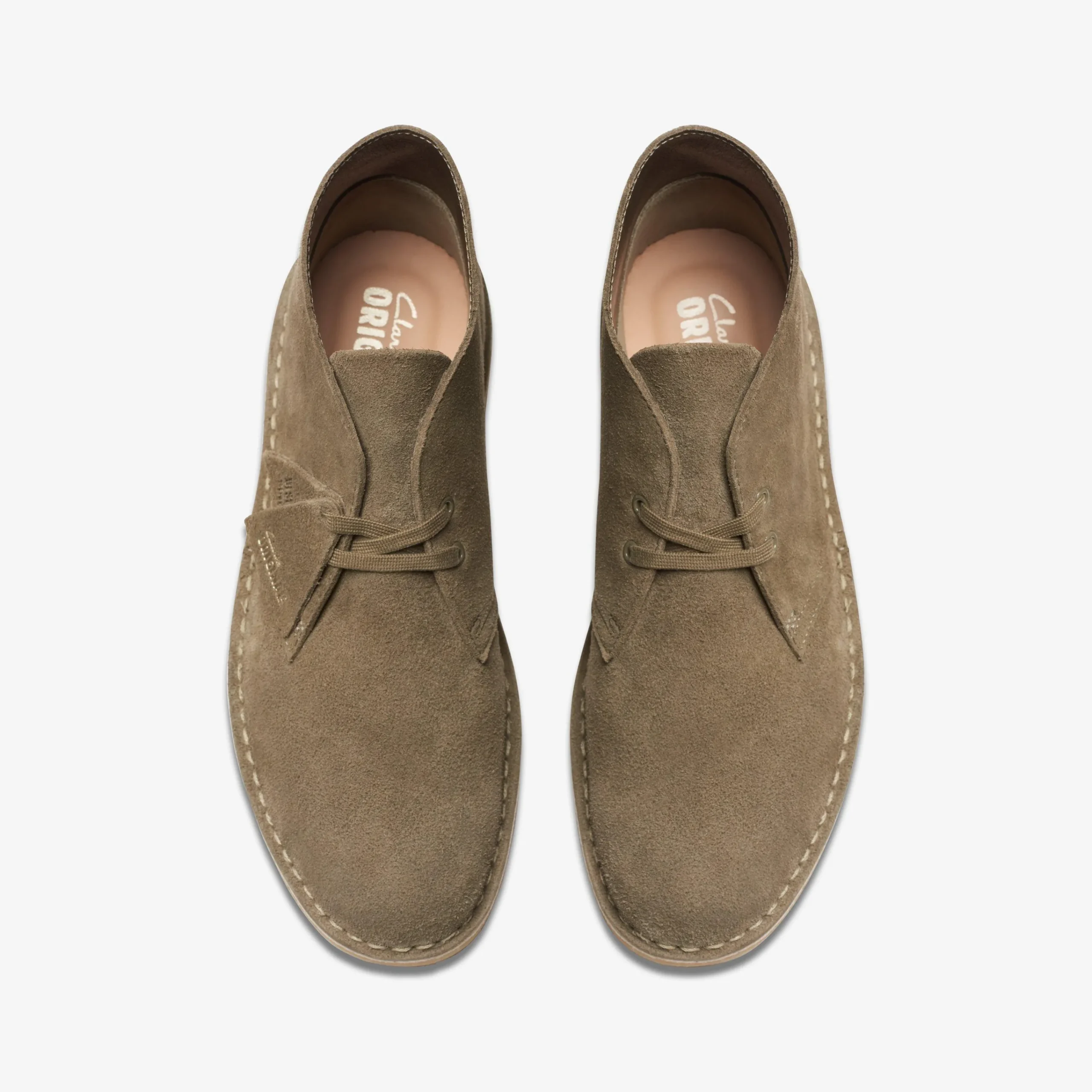 Clarks Desert Boot Pale Khaki Suede New
